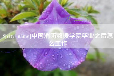 临沧中国消防救援学院毕业之后怎么工作