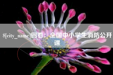 临沧回看：全国中小学生消防公开课