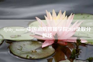 临沧中国消防救援学院2019录取分数线