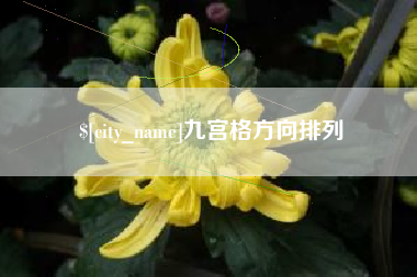 临沧九宫格方向排列
