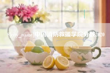 临沧中国消防救援学院分数2020