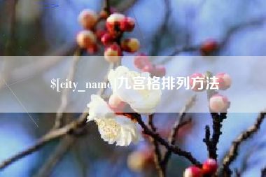 临沧九宫格排列方法