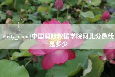 临沧中国消防救援学院河北分数线是多少