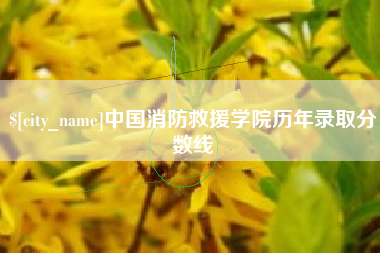 临沧中国消防救援学院历年录取分数线