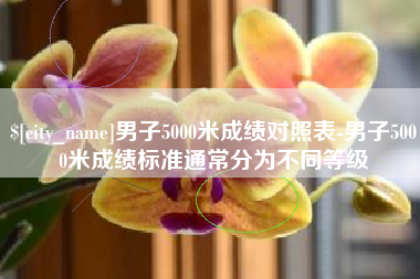 临沧男子5000米成绩对照表-男子5000米成绩标准通常分为不同等级