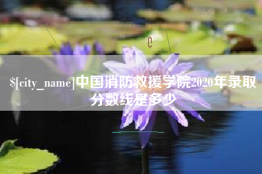 临沧中国消防救援学院2020年录取分数线是多少