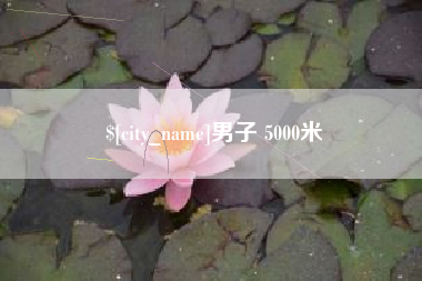 临沧男子 5000米