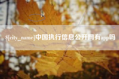 临沧中国执行信息公开网有app吗