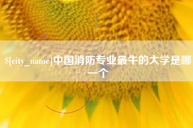 临沧中国消防专业最牛的大学是哪一个