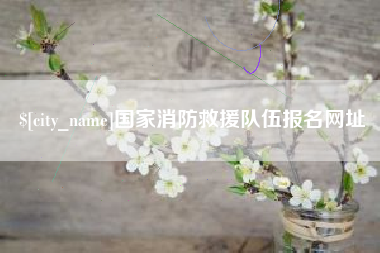 临沧国家消防救援队伍报名网址