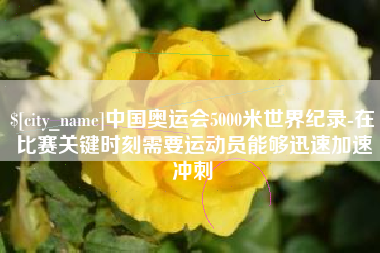 临沧中国奥运会5000米世界纪录-在比赛关键时刻需要运动员能够迅速加速冲刺