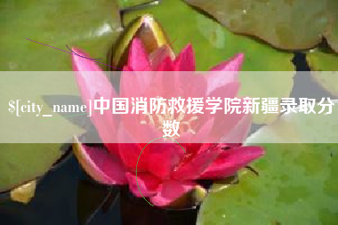 临沧中国消防救援学院新疆录取分数