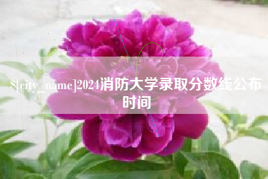 临沧2024消防大学录取分数线公布时间