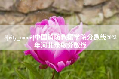 临沧中国消防救援学院分数线2023年河北录取分数线