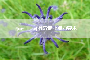 临沧消防专业视力要求