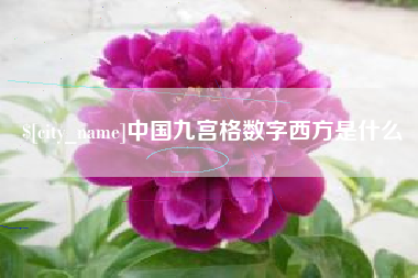 临沧中国九宫格数字西方是什么
