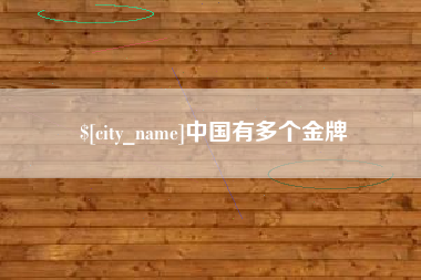 临沧中国有多个金牌