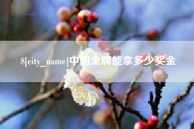 临沧中国金牌能拿多少奖金