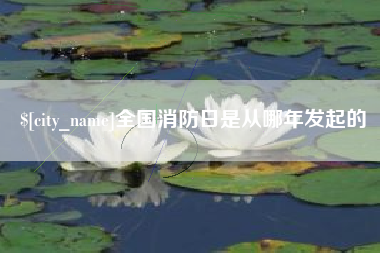 临沧全国消防日是从哪年发起的