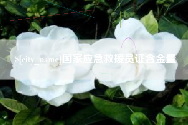 临沧国家应急救援员证含金量