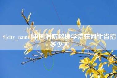 临沧中国消防救援学院在河北省招多少人