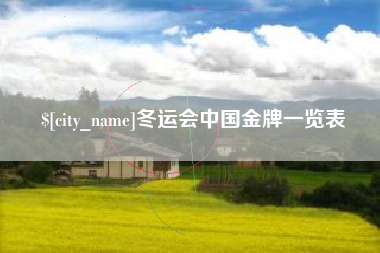 临沧冬运会中国金牌一览表