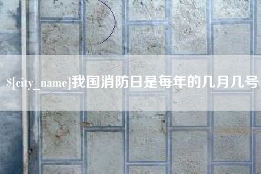 临沧我国消防日是每年的几月几号