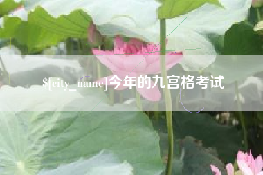 临沧今年的九宫格考试