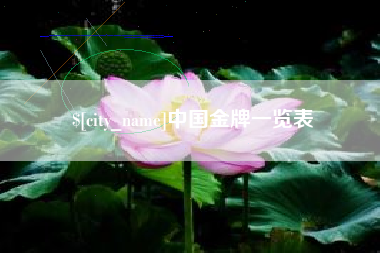 临沧中国金牌一览表