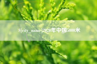 临沧2020年中国5000米
