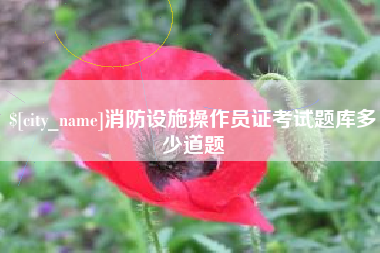 临沧消防设施操作员证考试题库多少道题