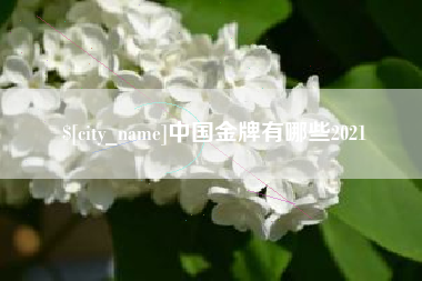 临沧中国金牌有哪些2021